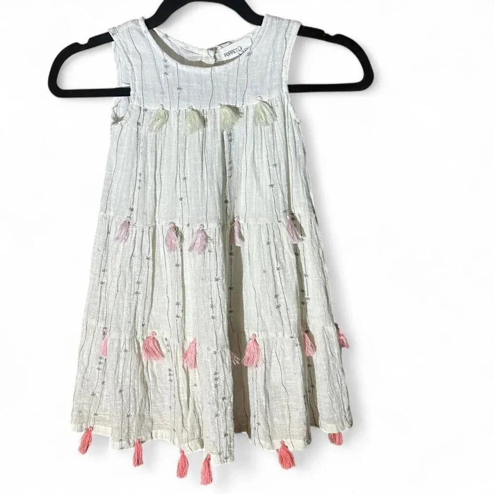 Poppet & Fox Sakura Tassel Dress Size 5